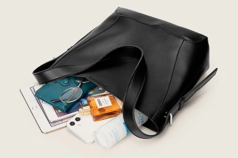 Bolso de Hombro para Mujer de Piel Sintética, Gran Capacidad, Impermeable, Modelo Belle