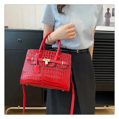 Bolso de Mujer en Piel Sintética Textura Croco Modelo Blinkin