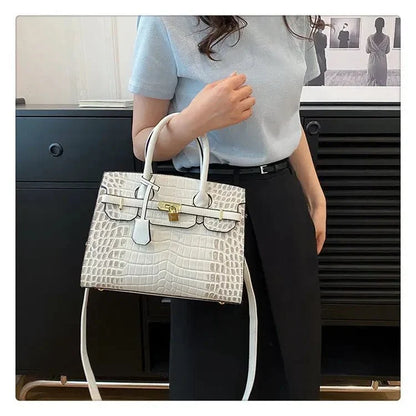 Bolso de Mujer en Piel Sintética Textura Croco Modelo Blinkin
